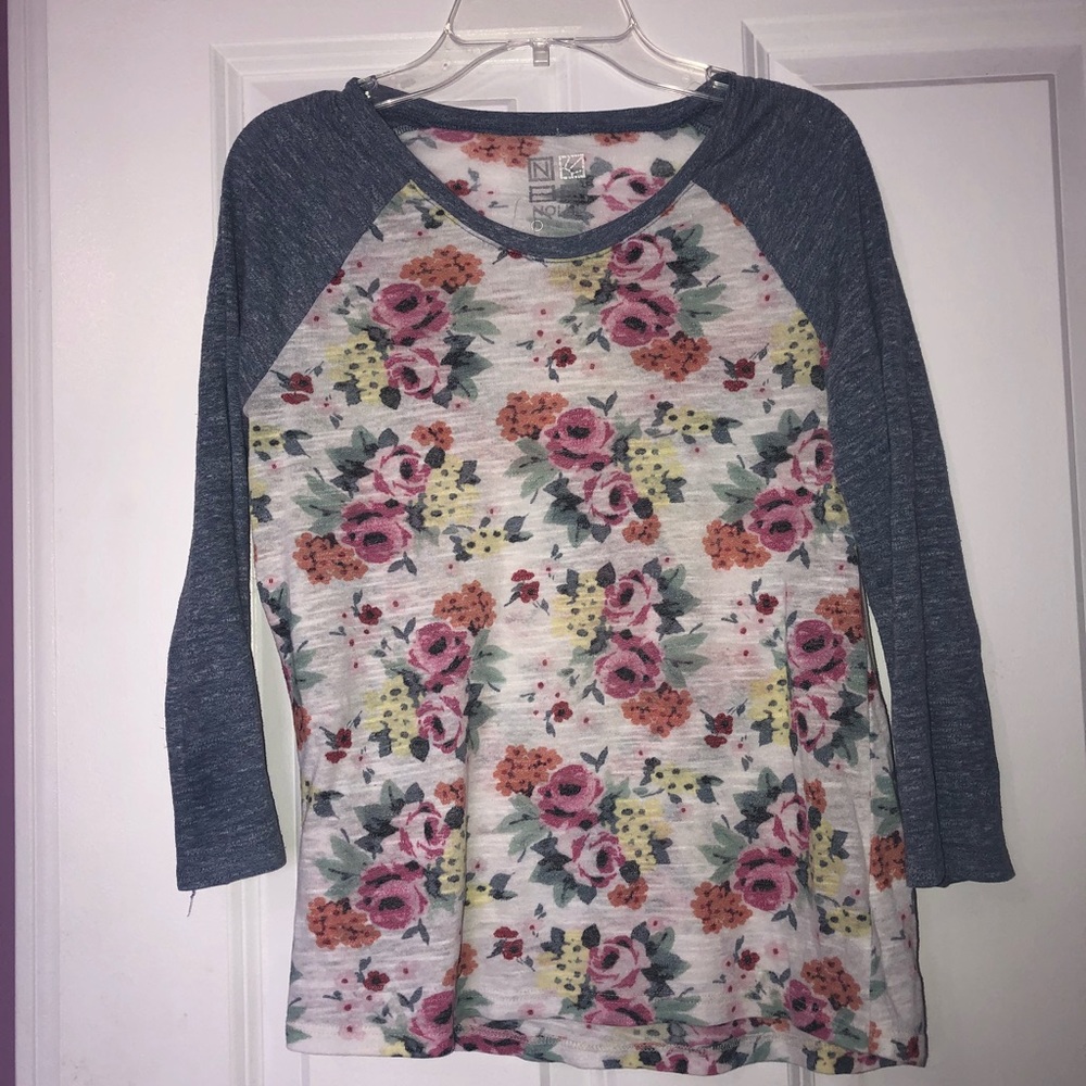 Floral Baseball Tee
